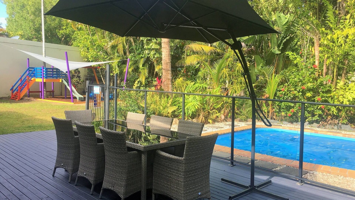 Trinity Park House | Heated Pool surrounded by Tropical Private Open Space at Trinity