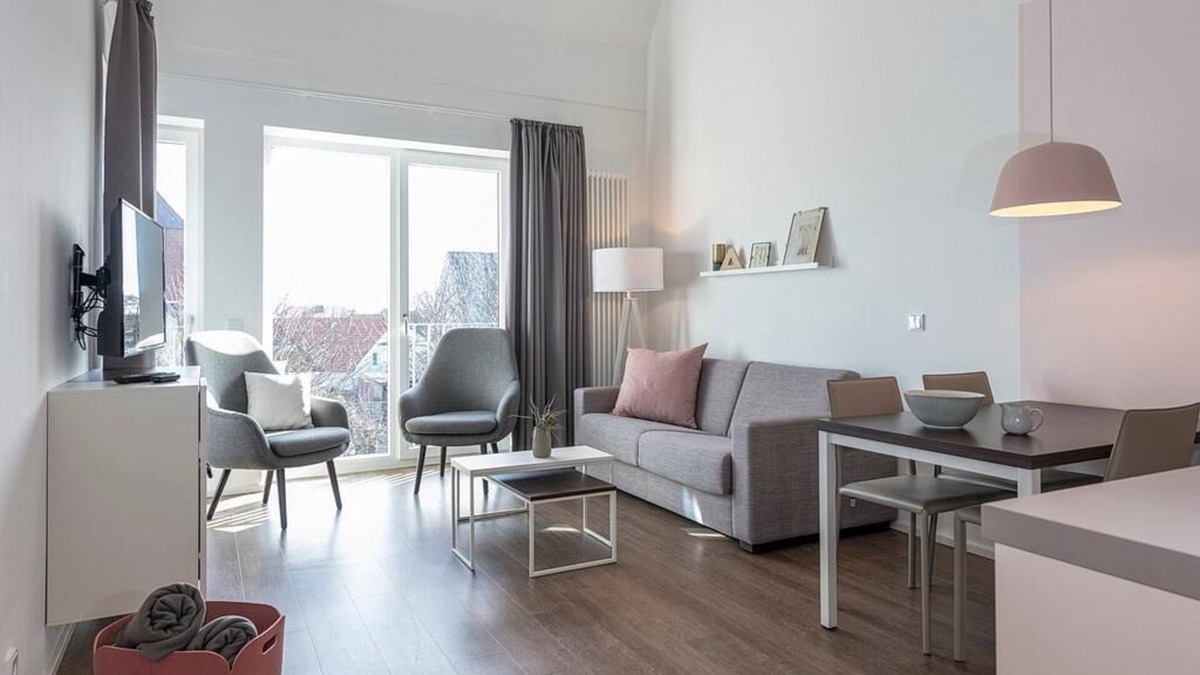 Langeoog Apartment | Helles Familienapartment in Strandnähe mit Sonniger Loggia und Sauna im Haus!