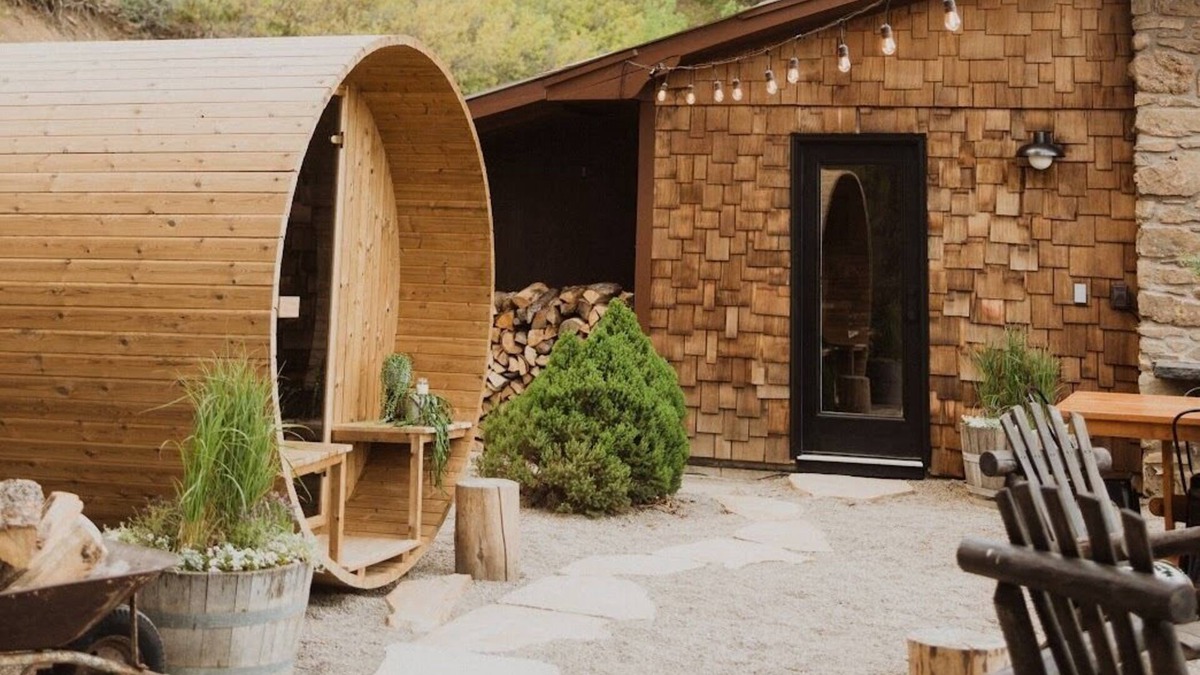 Pagosa Springs House | HGTV Remodeled Mediterranean style 50 acre ranch with barrel sauna