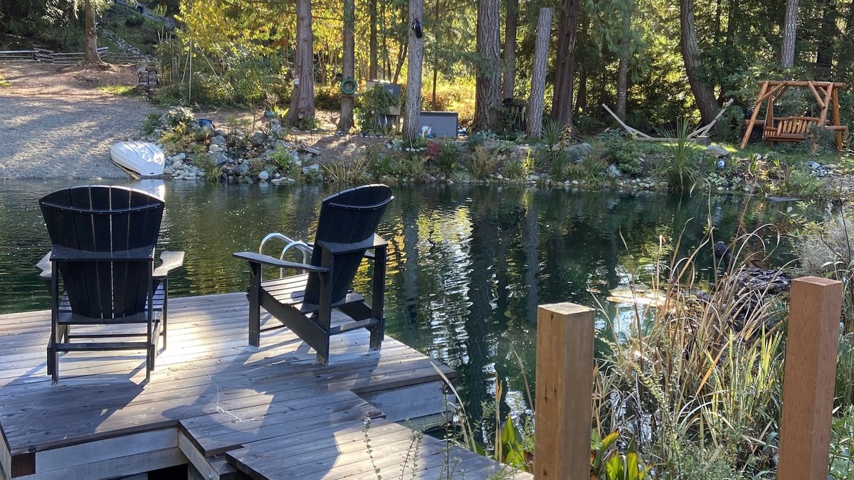 Metchosin Apartment | Hidden Pond Large Two Bedroom, Pet Friendly, with Hot Tub and Private Beach