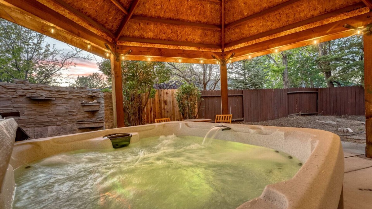 Sparks House | High Desert Haven Pool Table Garden Oasis & Gazebo