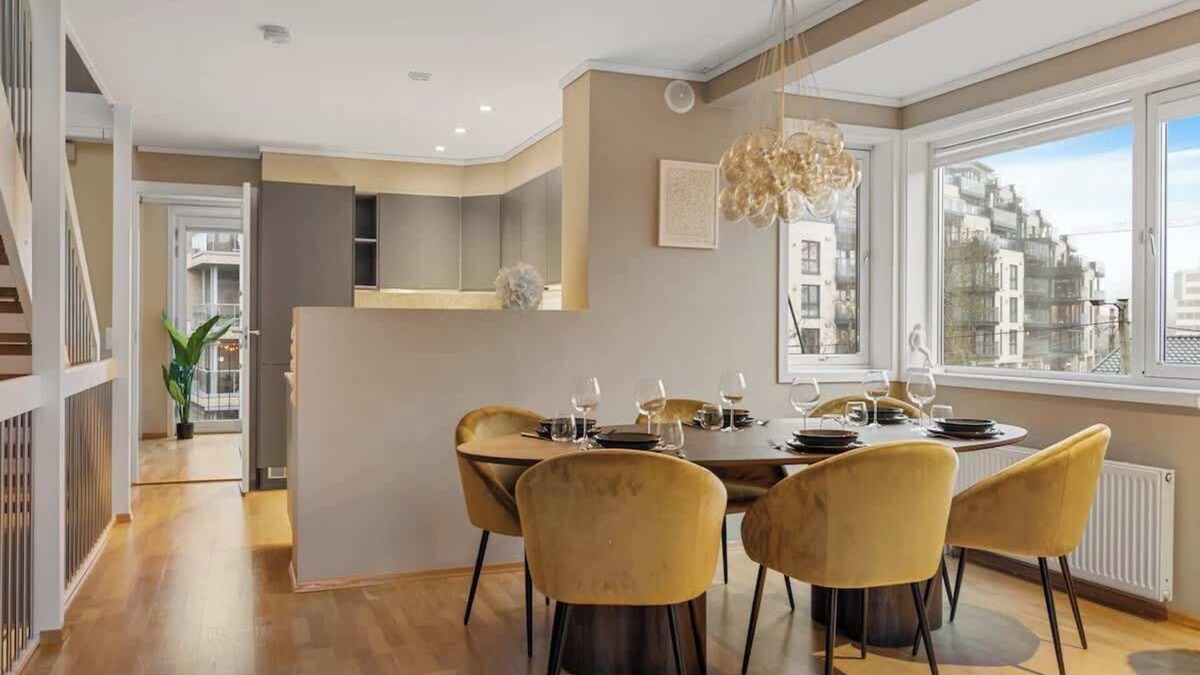 Skoyen House | Highend 15m From City Center - Rooftop Terrace