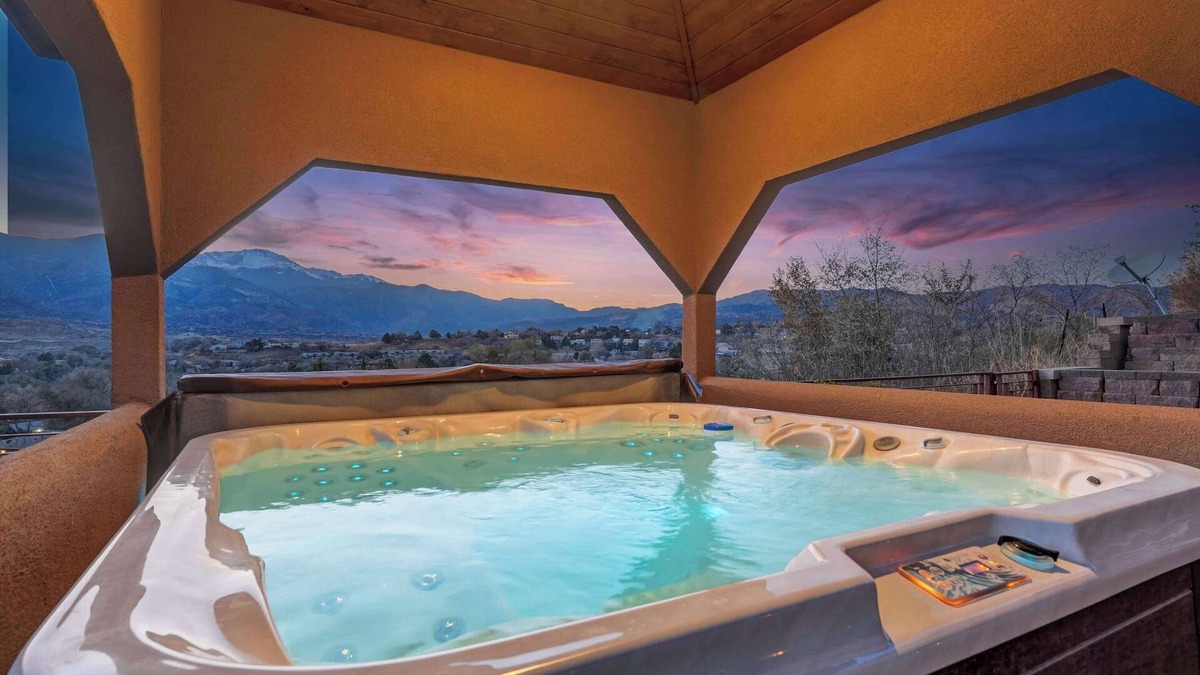Colorado Springs House | Highland Heights! Luxe Mountain VIEWS w/Hot Tub