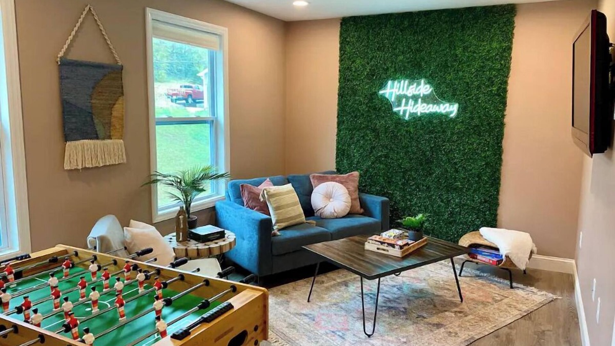 Canton House | Hillside Hideaway Boho 3BR Home w Gameroom, Waffle Bar, Gas Fire Pit, Mtn Views!