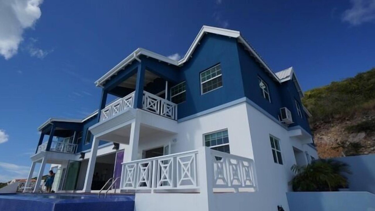 Frigate Bay Villa | Hillside villa. Amazing villa overlooking beach, panoramic views built 2012