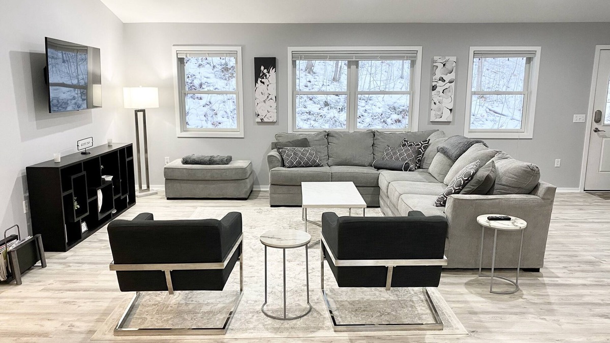 Maple City House | Hilltop Haven Down the Street from Glen Lake with lake access