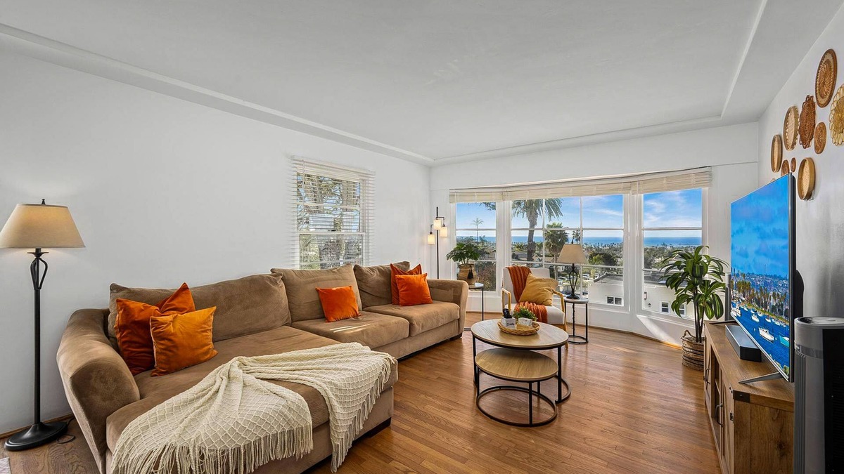 Point Loma Heights House | Hilltop hideaway with water view, alfresco courtyard, 1 mile to beach & OB Pier