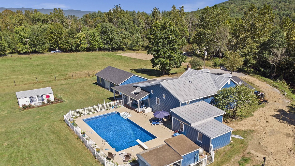 Luray House | Historic, lovely farm home ,wonderful pool and hot tub on 35 beautiful acres !
