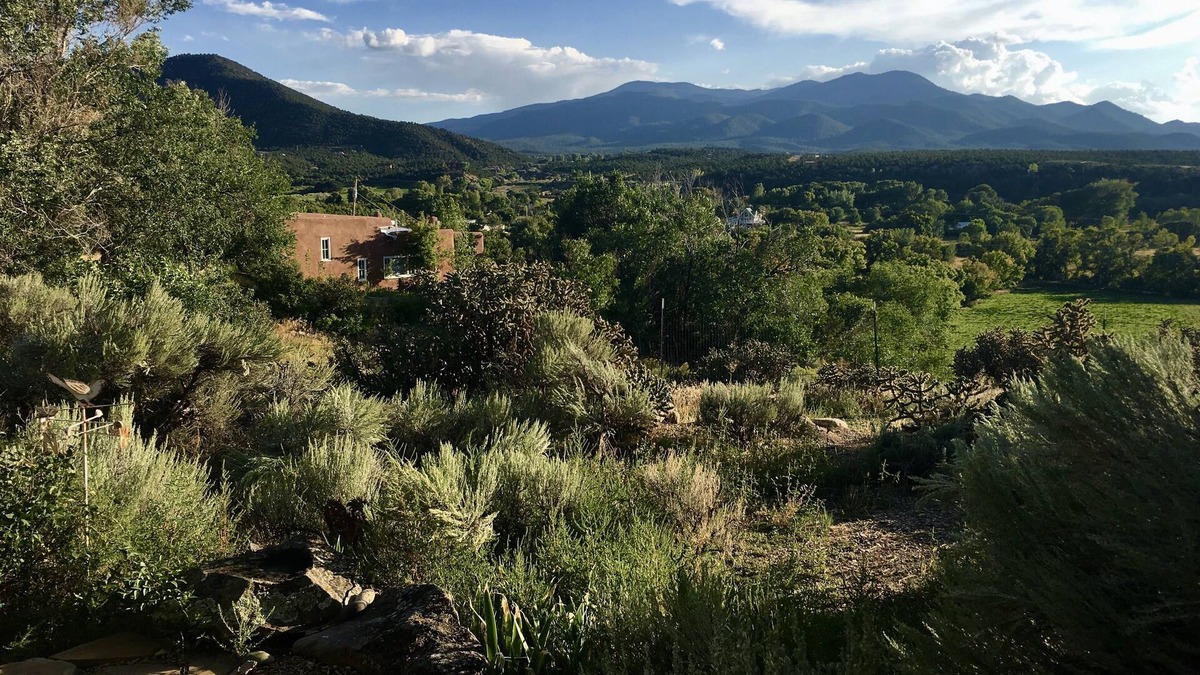 Taos House | Historic Taos Adobe Overlooking Lush Valley