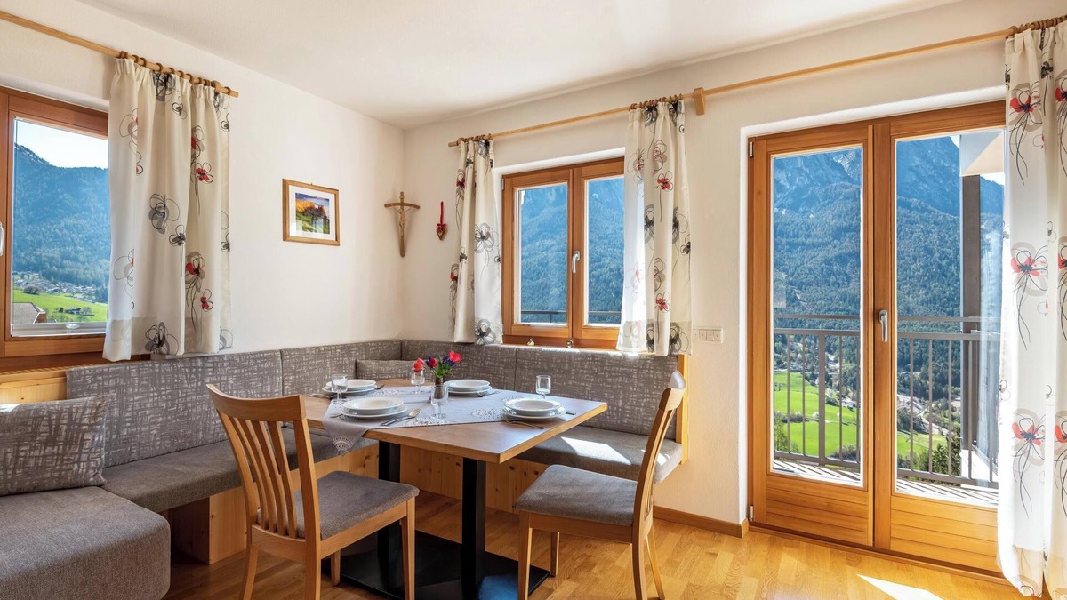Castelrotto Apartment | Holiday Apartment 'Thusnelda C' with Mountain View, Balconies & Wi-Fi