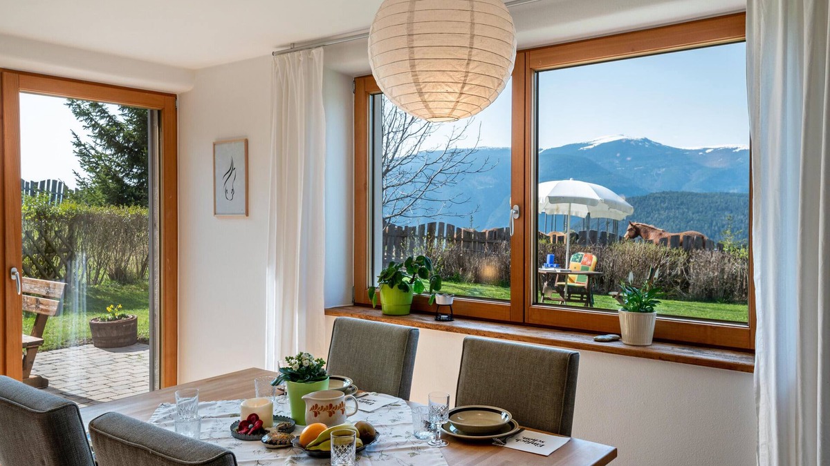 Castelrotto Apartment | Holiday Apartment "Alpisilence Gunzhof" with Mountain View, Private Terrace & Wi-Fi