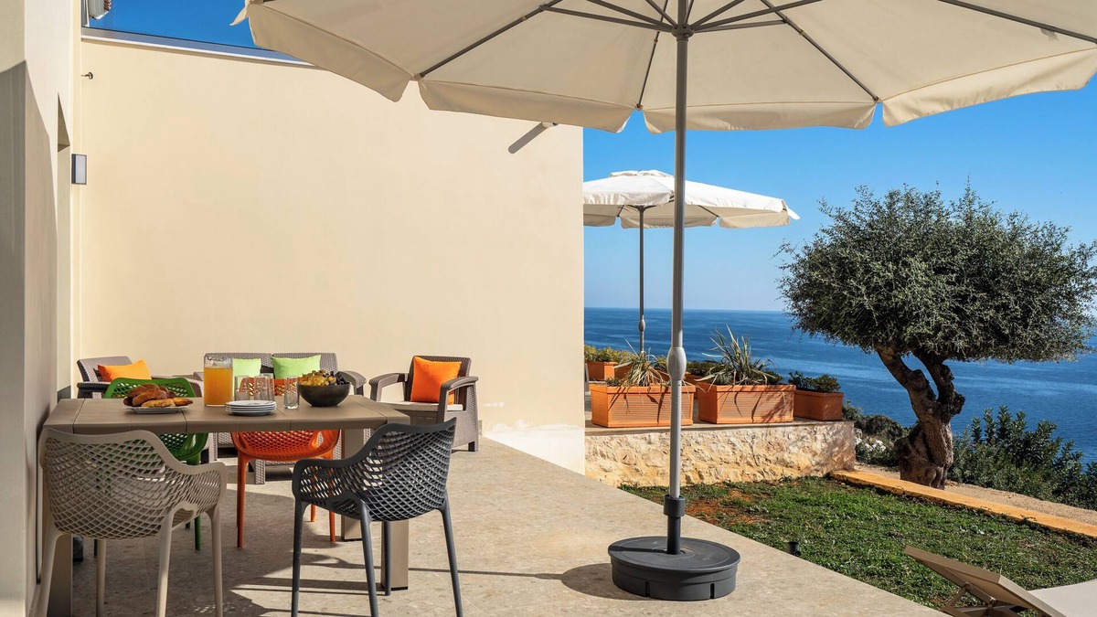 Skala Apartment | Holiday Apartment "Joy Aqua" with Sea View, Balconies & Wi-Fi
