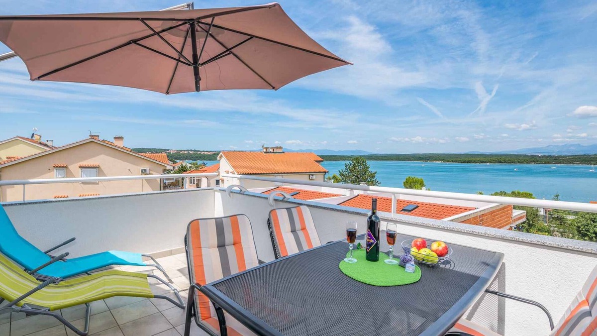 Klimno Apartment | Holiday apartment mit Meerblick