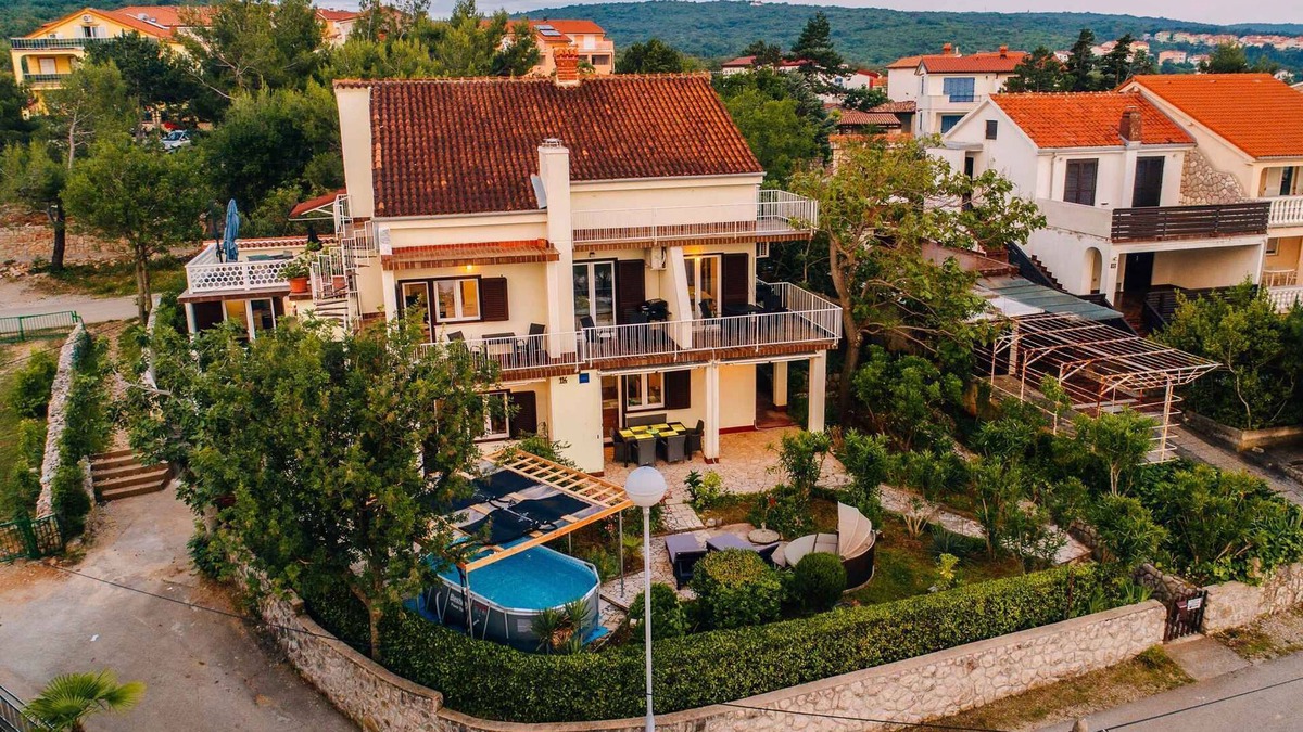 Klimno Apartment | Holiday apartment Sara with sea views and pool