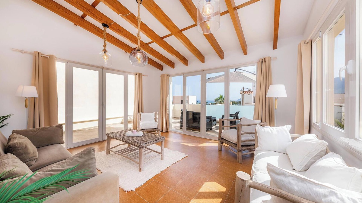 Colonia de Sant Pere House | Holiday Home 'Casa Bahia Colonia' with Sea View, Garden & Wi-Fi