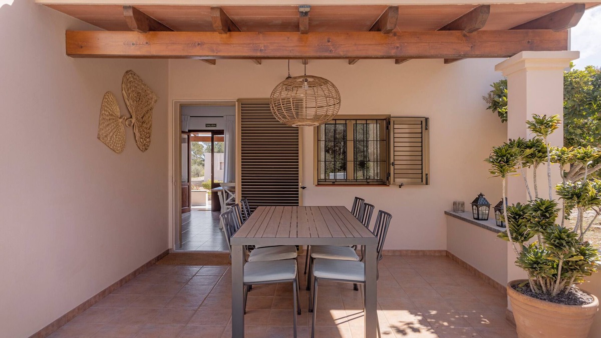 Formentera House | Holiday Home 'Ca N'Alicia Des Bosch' with Mountain Views, Private Terrace and Wi-Fi