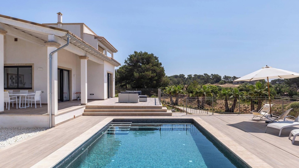 Ses Salines House | Holiday Home Colonies with Sea View, Private Pool, Terrace, A/C & Wi-Fi