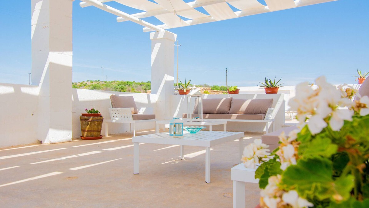 Manduria House | Holiday Home "Masseria La Scalella - Fortificato" with Sea View, Terrace & Wi-Fi