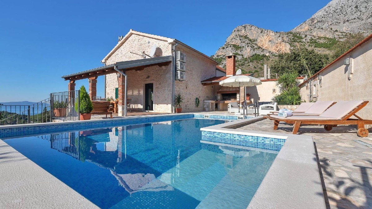 Blato House | Holiday home Mya with pool and sea view