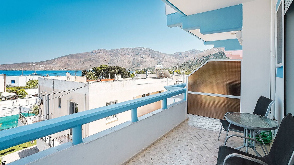 Livadia House | Holiday Home 'Olympus Tilos Apt Twin B1' with Sea View, Wi-Fi and Air Conditioning