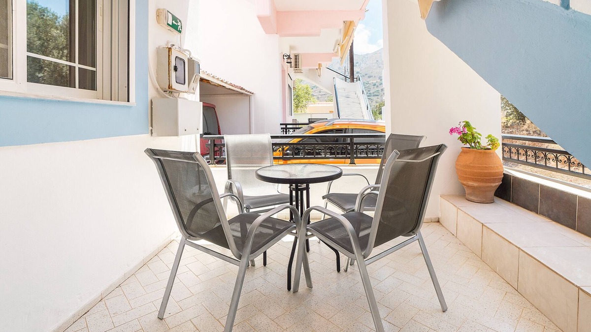 Livadia House | Holiday Home 'Olympus Tilos Apt Double A2 ' with Mountain View, Wi-Fi and Air Conditioning