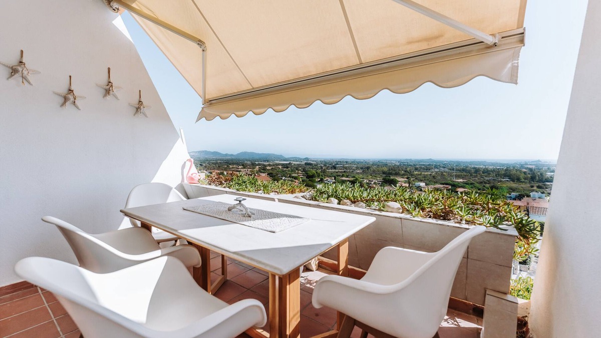 Is Molas House | Holiday Home 'Terrazza Panoramica' with Sea View, Terrace and Air Conditioning
