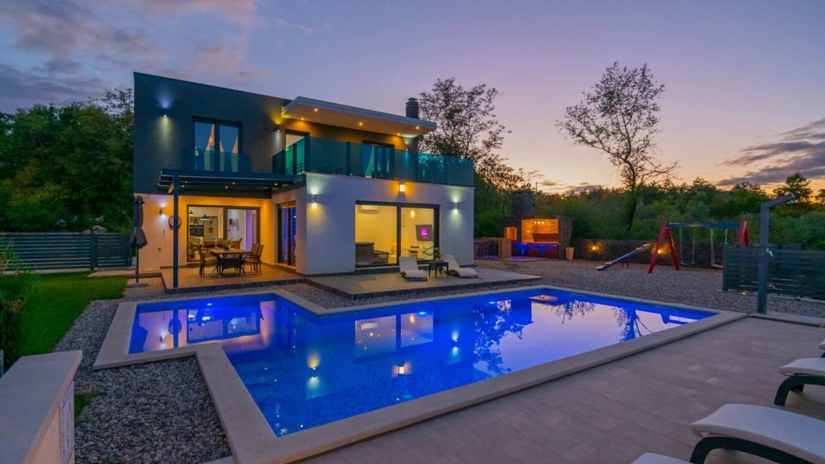 Grubine House | Holiday house "Luxury" Grubine with pool and amazing view and heated pool