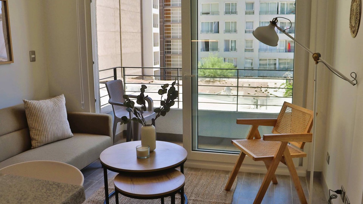 Downtown Santiago Apartment | HOM I Dpto 1D1B 2PAX Cerca del Movistar Arena