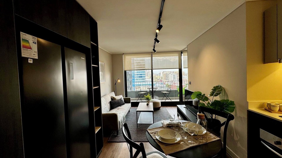 Nunoa Apartment | HOM I Lujoso Depto 1D1B en Ñuñoa Parking y Terraza