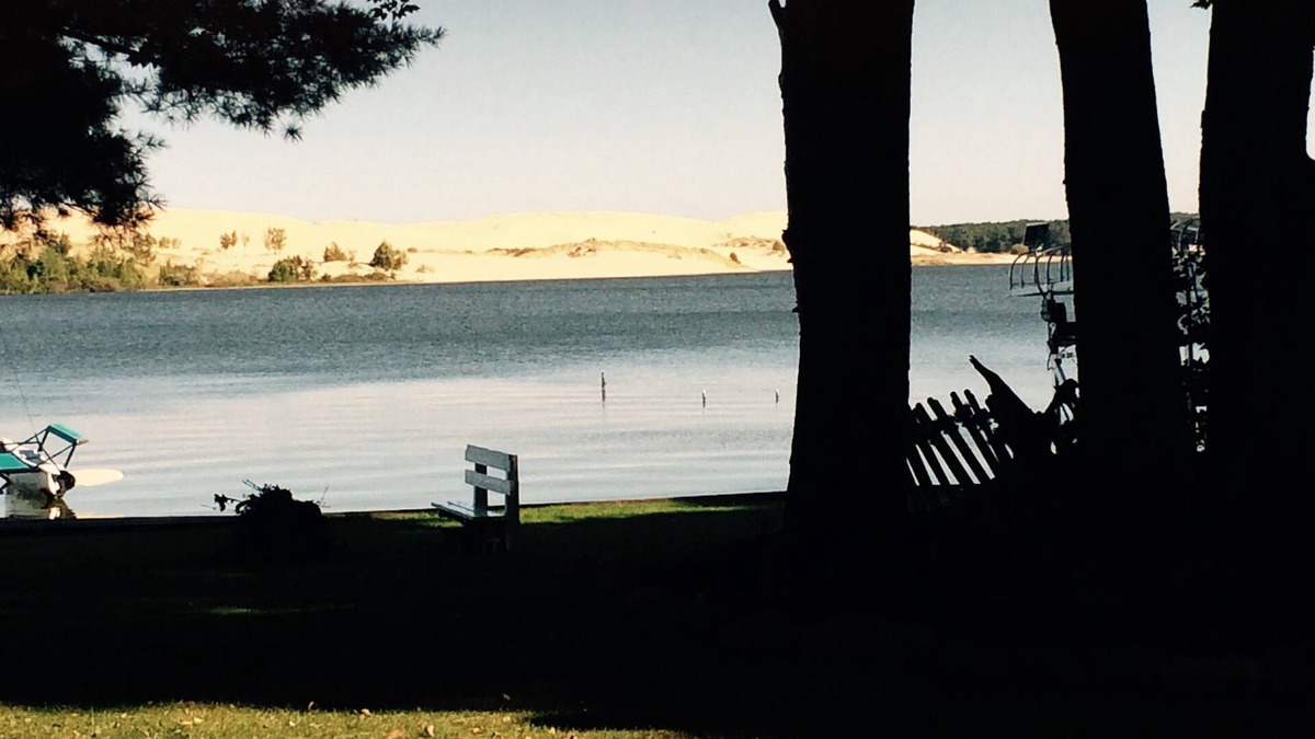 Mears Cottage | Home on the lake. Walk out your door for Swimming, boating or morning coffee.