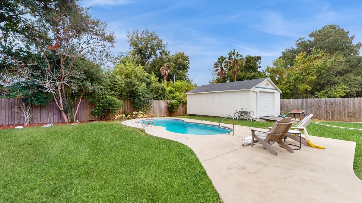 Palmetto Dunes House | Home with private pool, fenced in yard and dog-friendly