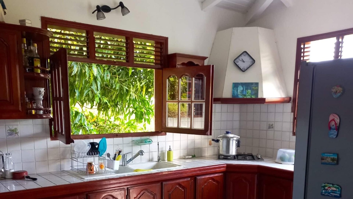 Saint-Claude House | Homerez - House 5 km away from the beach for 6 ppl. with terrace at Saint-Claude