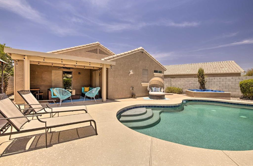 Canyon Trails House | Hot Tub Chic Goodyear Desert Beach House