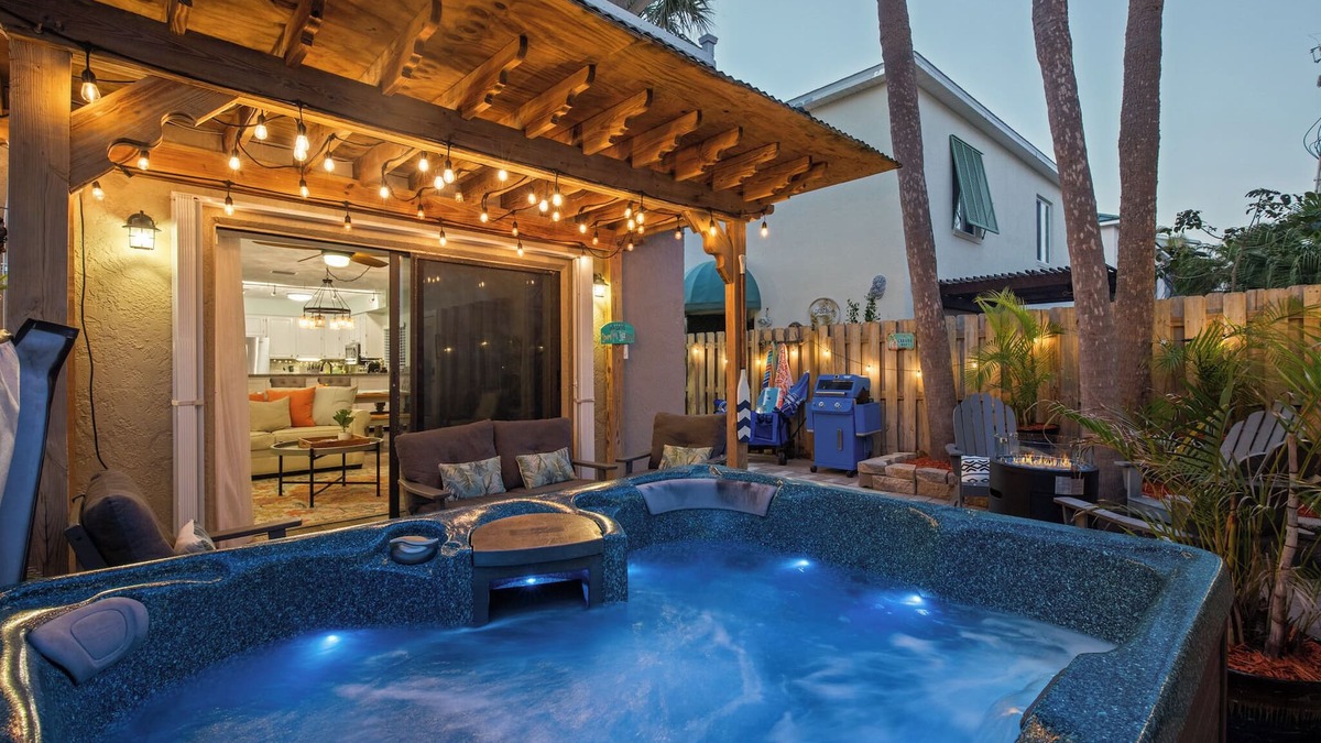 Port Canaveral Villa | Hot Tub~Fire Pit~Beach 2 Min Walk~Game Room~Rooftop Launch Viewing