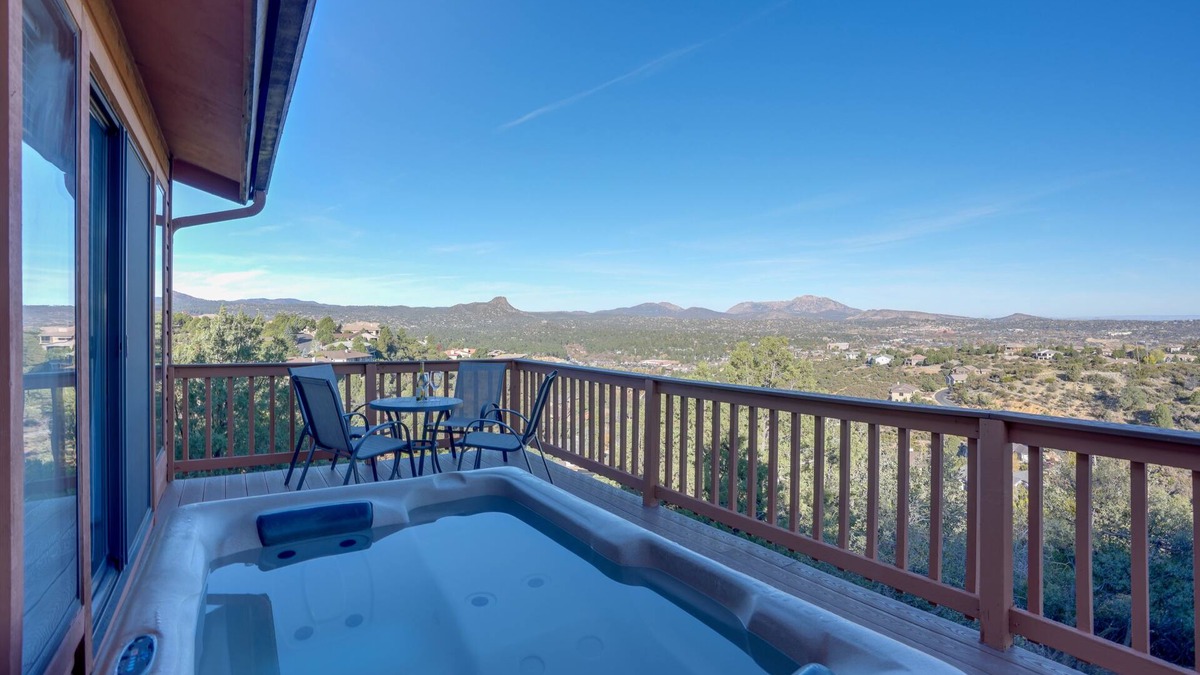 Prescott House | Hot Tub, Mountain Views: Scenic Prescott Home