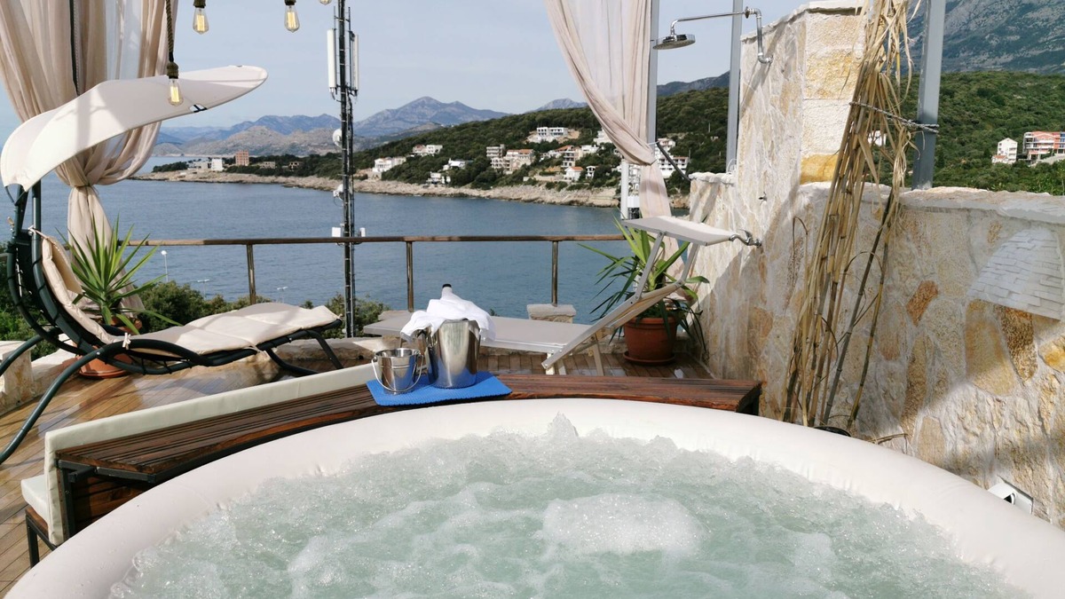 Utjeha House | House Carpe Diem with the best sea view and with 3 Jacuzzi