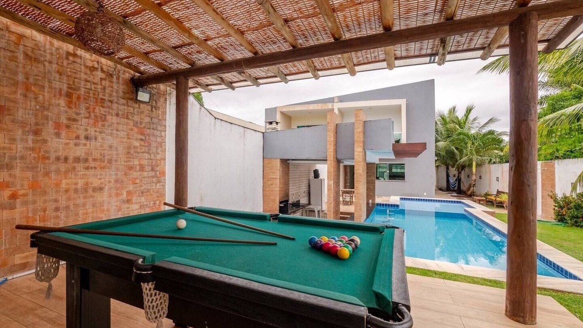 Barra do Jacuipe House | House Cond. Cozy 3BR with Pool and Billiards
