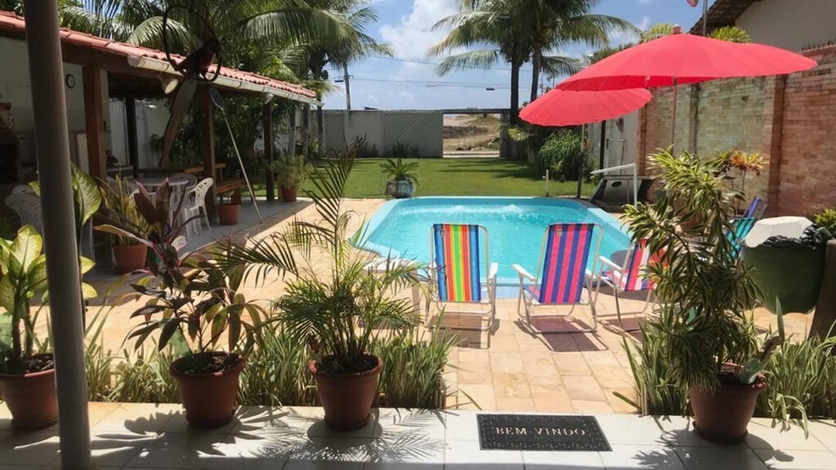 Pontal de Serrambi House | House in Serrambi, with pool, barbecue and less than 30 meters from the beach
