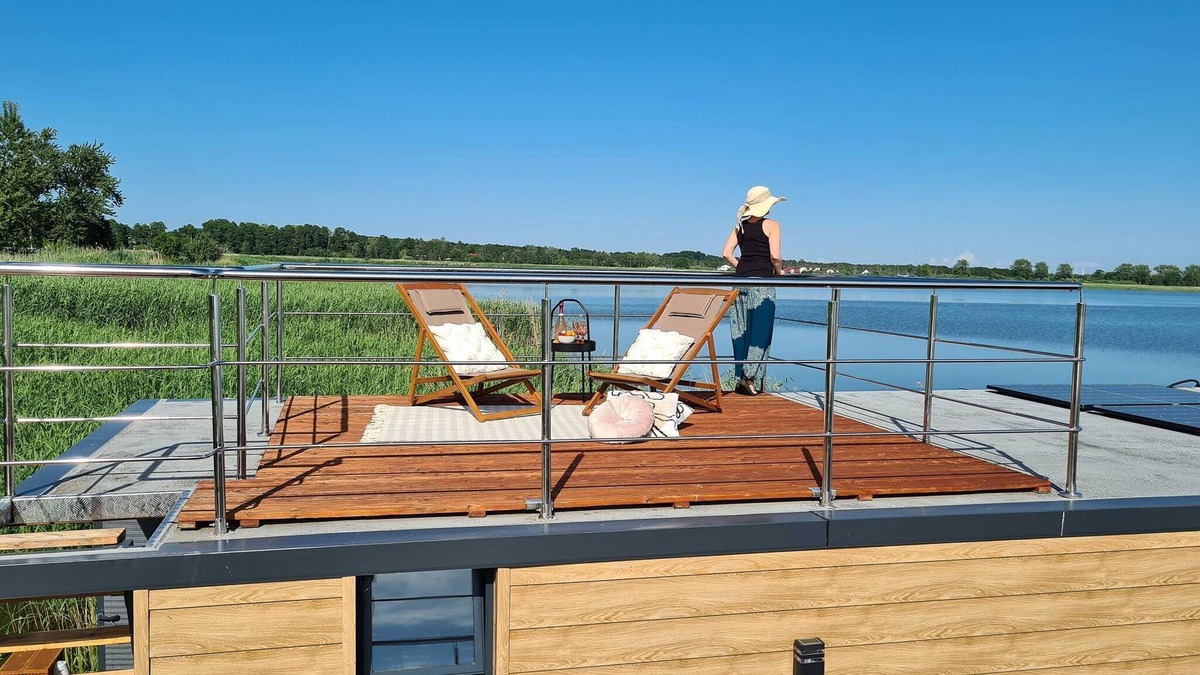 Łazy Boat Rental | Houseboat in Łazy by Lake Jamno