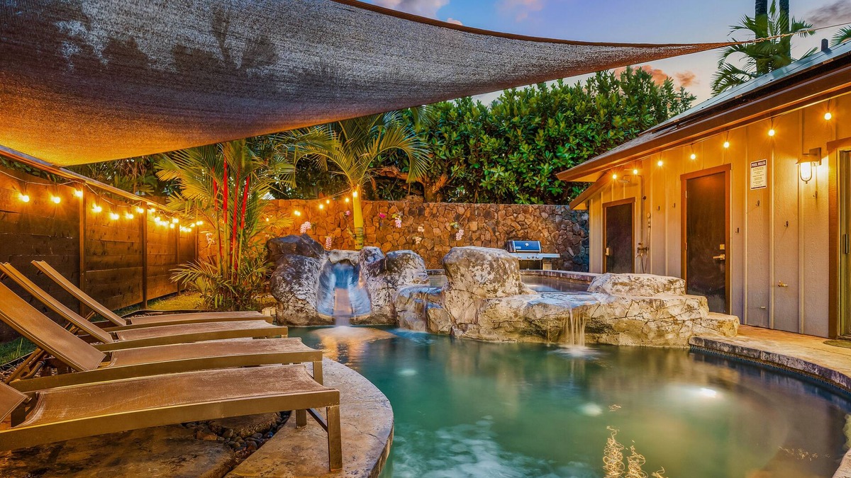 Princeville House | Huge Home w/Private Pool, Jacuzzi, & Water Slide! Sleeps 18!