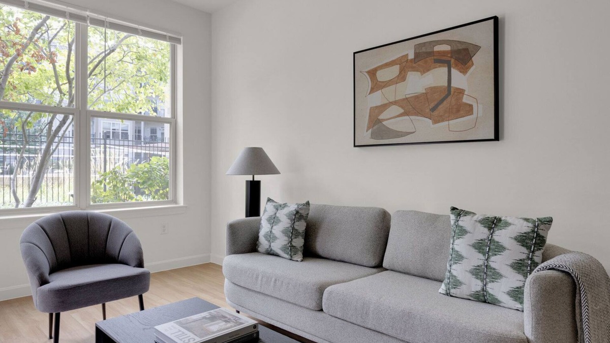 Assembly Square Apartment | Ideal Assembly Row 1BR w/Gym, W/D, near Assembly T stop, by Blueground