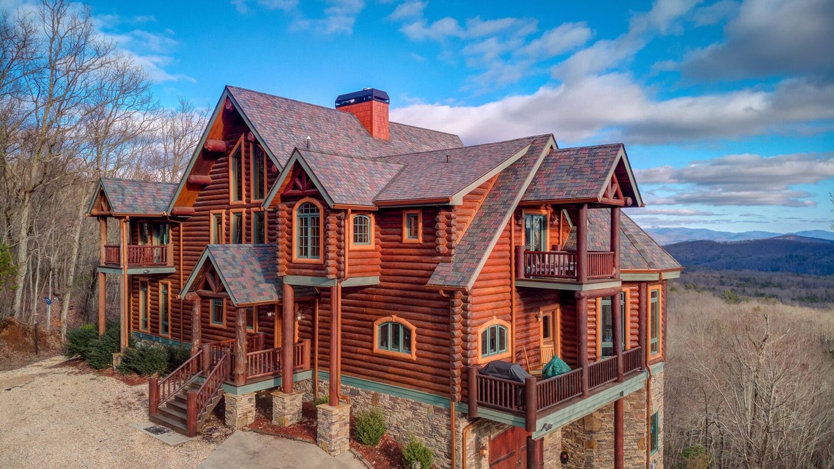 Morganton House | Impressive, Dog-Friendly Cabin w/Mountain Views, Central AC, & Private Hot Tub