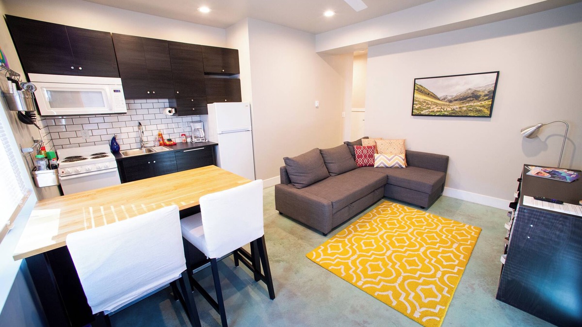Salida House | In Salida, a Modern Ground Floor Suite. Private, custom flagstone patio & yard.