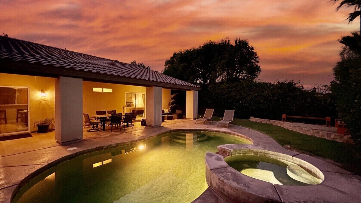 Bermuda Dunes Villa | Indio Villa Sleeps 8, Level 2 EV Charger, Heated Private Pool & Spa