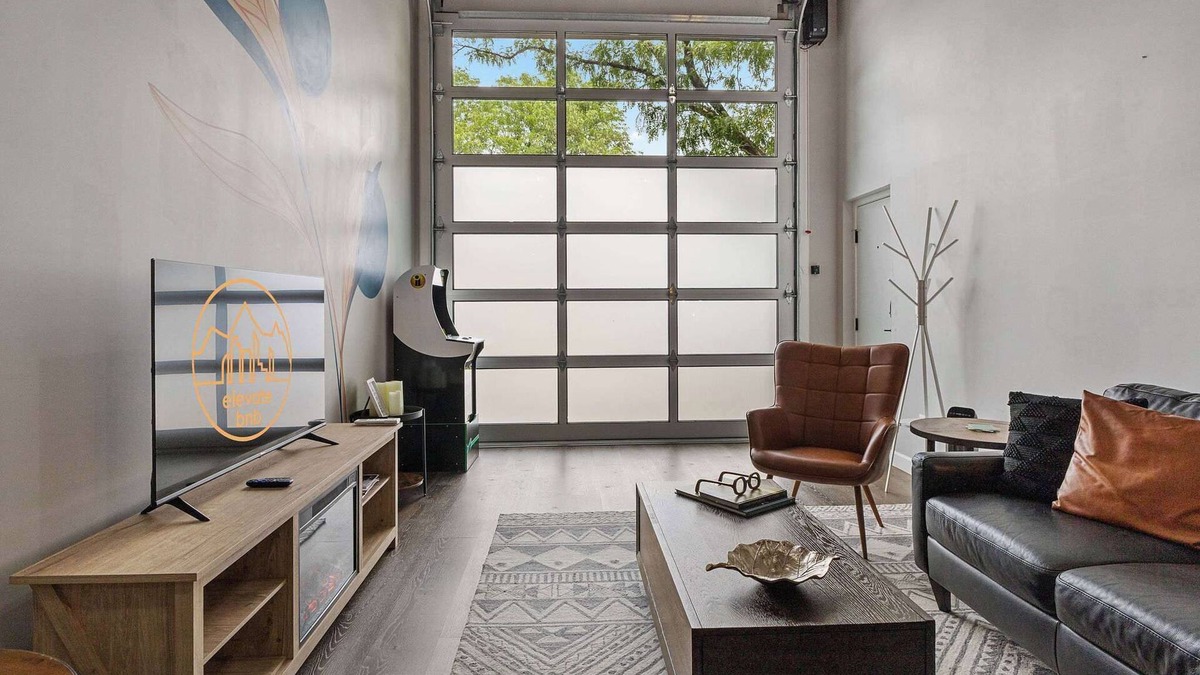 Barths Apartment | Industrial-Chic Loft | King Bed & Natural Light!