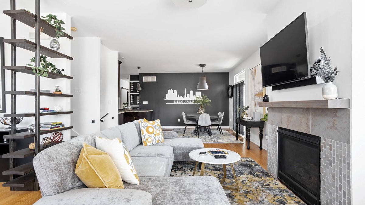 Near Northside House | Indy Experience House/Movie Theater, Patio, Office, Private Parking