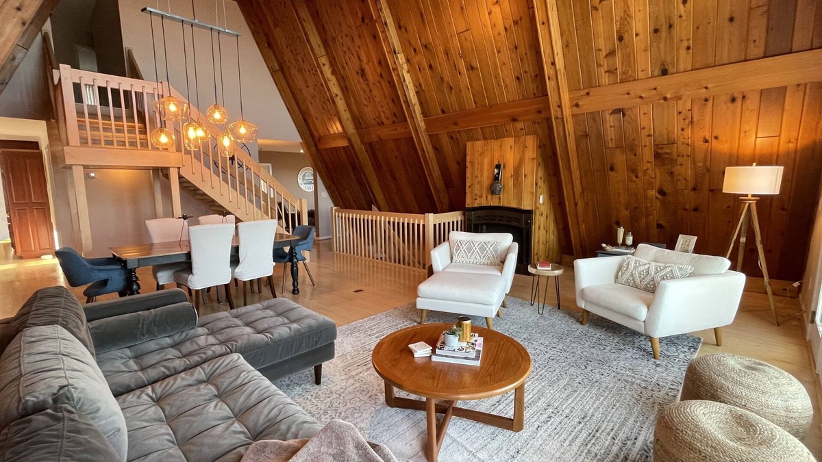 Bristol Hills House | Inspiring A-FRAME with Majestic Panoramic Finger Lakes Views and inground pool!