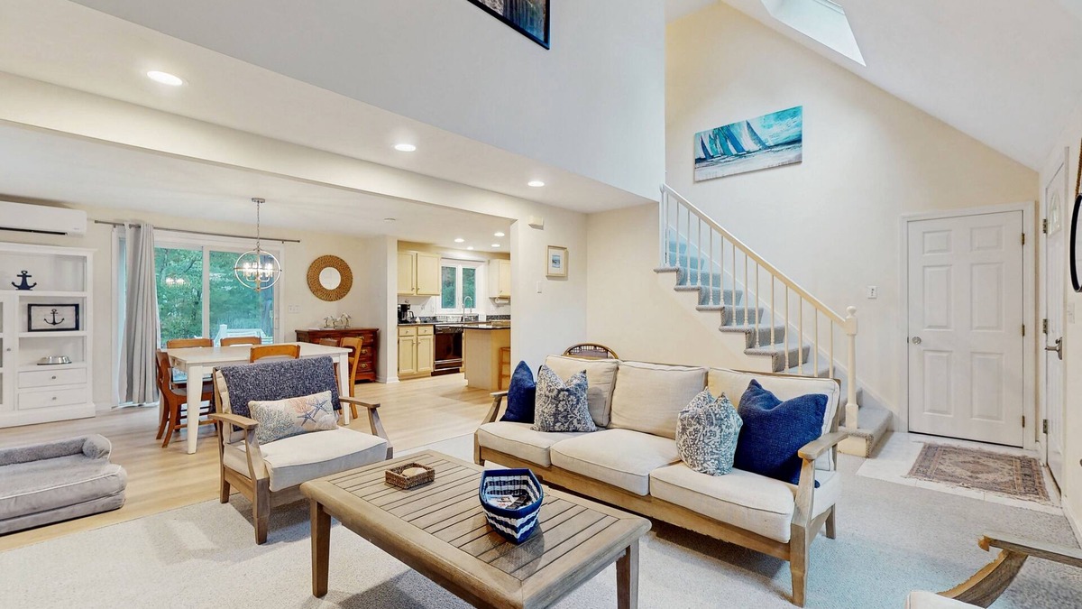 East Falmouth House | Inviting dog-friendly home with furnished deck & firepit, near golf