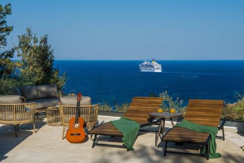 Akrotiri Villa | Irisvilla Zante incredible view of the Ionian Sea