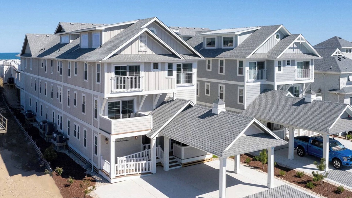 Kill Devil Hills House | Island Enchantment - Oceanfront Pet Friendly Home w/Cabana Service! FlexStay! Incredible Views, Poolside Tiki Bar, Hot Tub, and More!